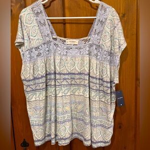 Large NWT Lucky Brand Flowy Top